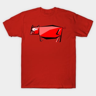 Red pig T-Shirt